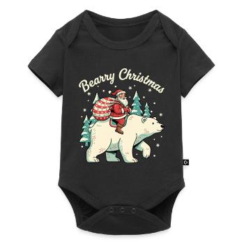 Ours de Noël Bearry Noël Noël - Body à manches courtes Premium Bébé - noir - Devant