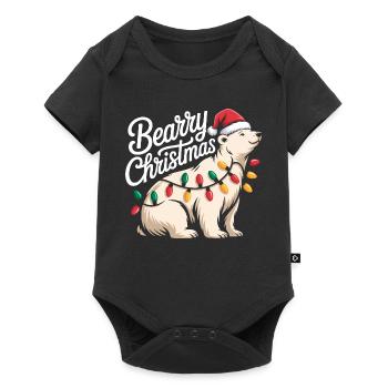 Ours de Noël Bearry Noël Noël - Body à manches courtes Premium Bébé - noir - Devant