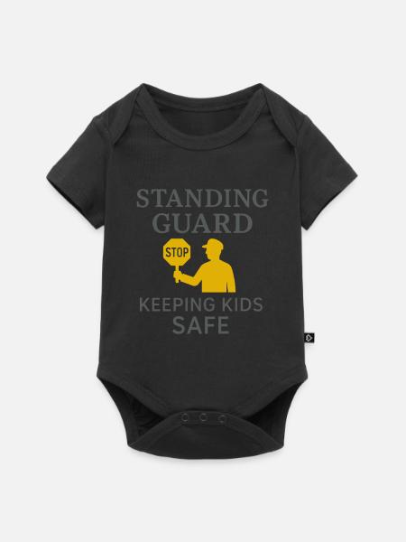 Sicherheitsteam Der Crossing Guard Gift - Baby Premium Kurzarmbody - Schwarz