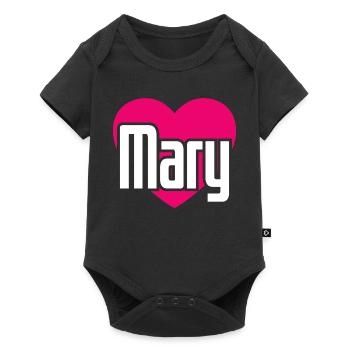 J’aime Marie Coeur Rose J’aime Marie - Body à manches courtes Premium Bébé - noir - Devant