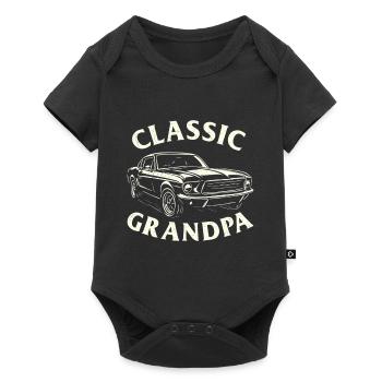 Grand-père classique Humour drôle d’amateur de voitures à l’ancienne - Body à manches courtes Premium Bébé - noir - Devant