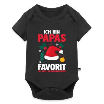 Le Noël préféré du père Noël - Body à manches courtes Premium Bébé - noir - Devant