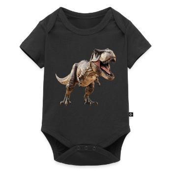 T-Rex Dino Dinosaur - Baby Premium short-sleeve bodysuit - black - Front