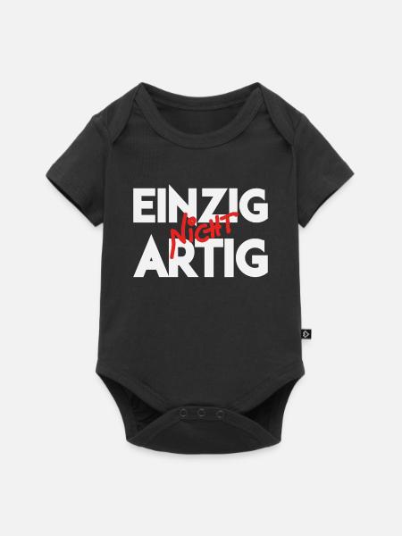 Einzig Nicht Artig Wortspiel - Baby Premium Kurzarmbody - Schwarz