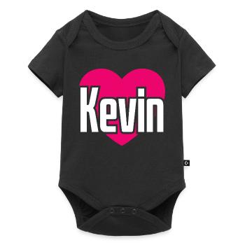 I Love Kevin Pink Heart I Love Kevin - Baby Premium short-sleeve bodysuit - black - Front