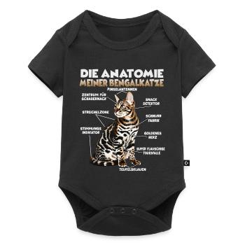 Bengali T | Propriétaire de chats Bengal Chats Bengal - Body à manches courtes Premium Bébé - noir - Devant