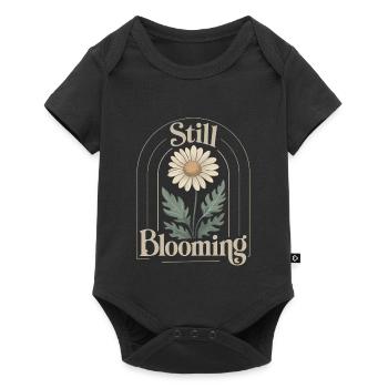 Gentle vintage daisies - Baby Premium short-sleeve bodysuit - black - Front