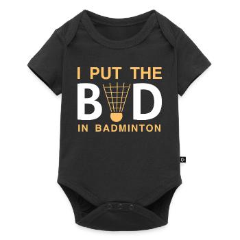 Badminton - Baby Premium short-sleeve bodysuit - black - Front