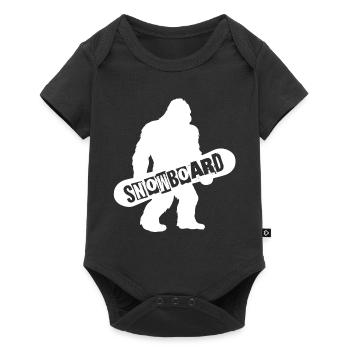 Bigfoot Snowboard Silhouette - Body à manches courtes Premium Bébé - noir - Devant