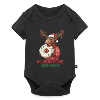 Noël - Orignal drôle - Donut d’hiver - Body à manches courtes Premium Bébé - noir - Devant
