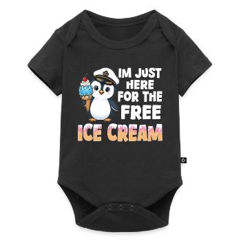 Capitaine Pingouin Tee - Body à manches courtes Premium Bébé - noir - Devant