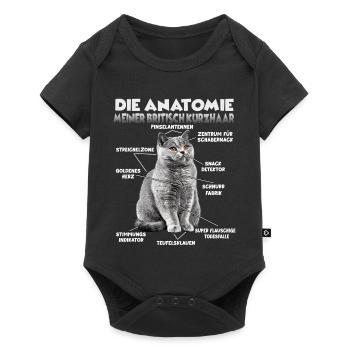 British Shorthair T | British Shorthair Cats - Baby Premium short-sleeve bodysuit - black - Front