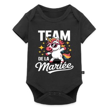Bridal Team Humor Bachelorette Party Unicorn Gift - Baby Premium short-sleeve bodysuit - black - Front