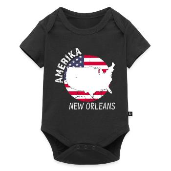 Nouvelle-Orléans - Body à manches courtes Premium Bébé - noir - Devant