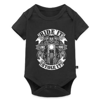 Conduis-la comme si tu l’avais volée Moto - Body à manches courtes Premium Bébé - noir - Devant