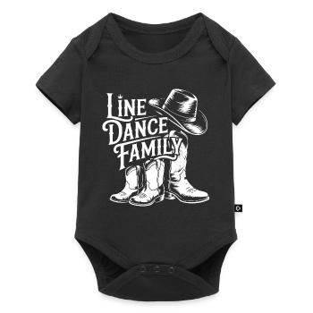 Line Dance Family Boots - Baby Premium short-sleeve bodysuit - black - Front