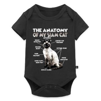 Chats siamois T | Chats siamois chats chats siamois chats siamois - Body à manches courtes Premium Bébé - noir - Devant
