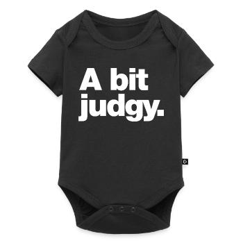 A bit judgy - Baby Premium short-sleeve bodysuit - black - Front
