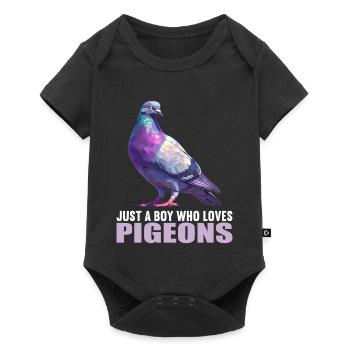 Pigeons Pigeon - Body à manches courtes Premium Bébé - noir - Devant