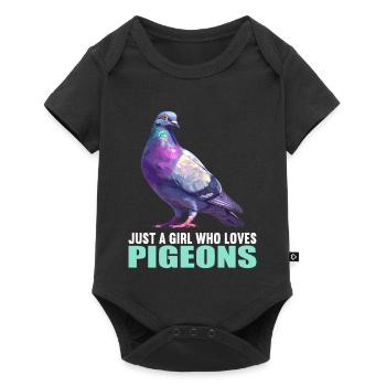 Pigeons Pigeon - Body à manches courtes Premium Bébé - noir - Devant