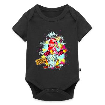 CREATIVE GNOME Dab Graffiti Artist XMas - Baby Premium short-sleeve bodysuit - black - Front