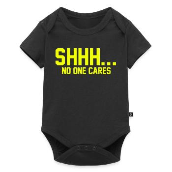 SHHH... No one cares - Baby Premium short-sleeve bodysuit - black - Front