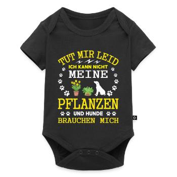 Jardinier dit jardinage Jardinage amateur Jardinier jardinier de jardins potagers - Body à manches courtes Premium Bébé - noir - Devant
