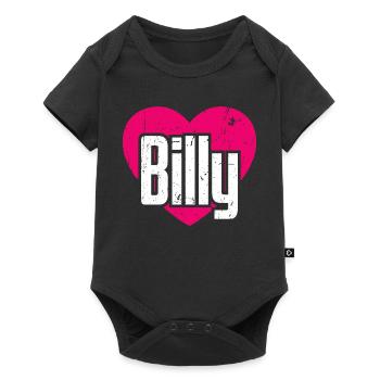 I Love Billy Pink Heart I Love Billy - Baby Premium short-sleeve bodysuit - black - Front