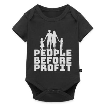Logo de l’activisme People Before Profit Justice - Body à manches courtes Premium Bébé - noir - Devant