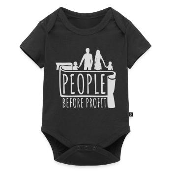 Logo de l’activisme People Before Profit Justice - Body à manches courtes Premium Bébé - noir - Devant