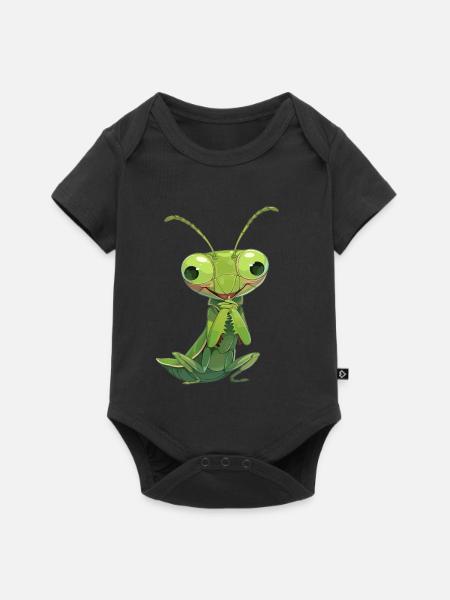 Gottesanbeterinnen Gottesanbeterin - Baby Premium Kurzarmbody - Schwarz