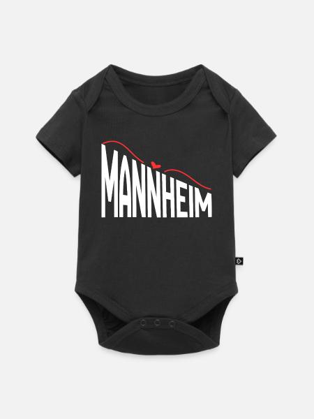 Mannheim - Baby Premium Kurzarmbody - Schwarz