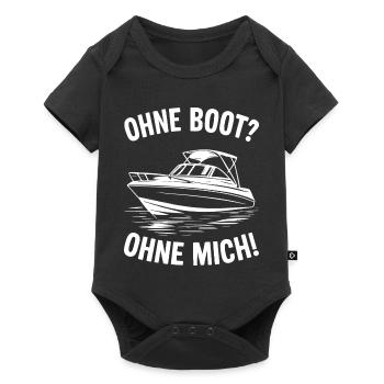 Without a boat? Without me! - Baby Premium short-sleeve bodysuit - black - Front