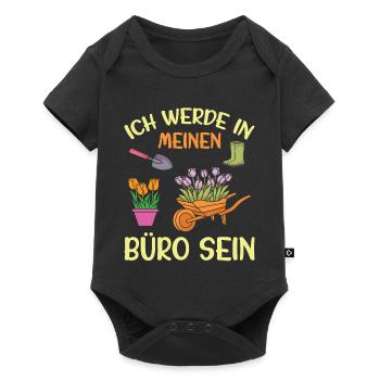 Jardinier dit jardinage Jardinage amateur Jardinier jardinier de jardins potagers - Body à manches courtes Premium Bébé - noir - Devant