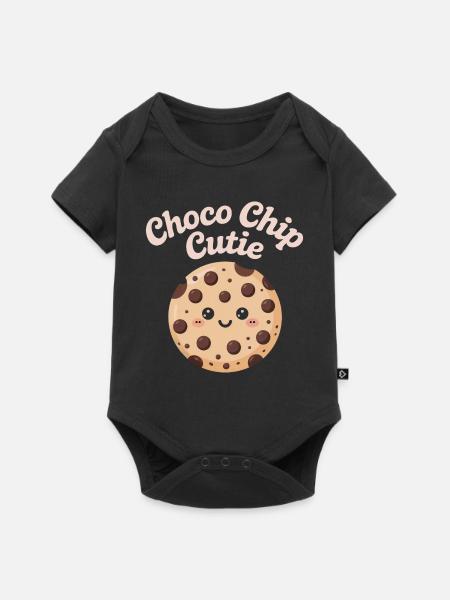 Choco Chip Cutie - Baby Premium Kurzarmbody - Schwarz