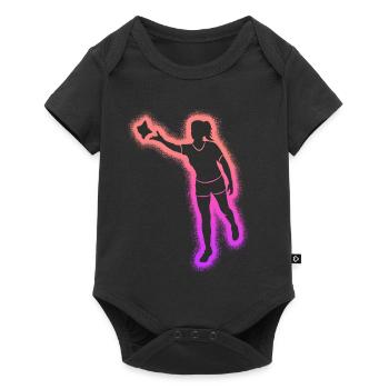 Joueuse de cornhole Enfants Femmes Filles Cornhole - Body à manches courtes Premium Bébé - noir - Devant