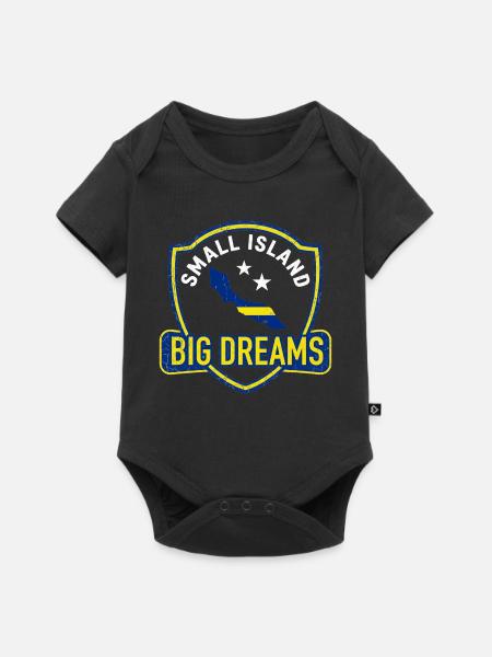 Curacao – Kleine Insel große Träume - Baby Premium Kurzarmbody - Schwarz