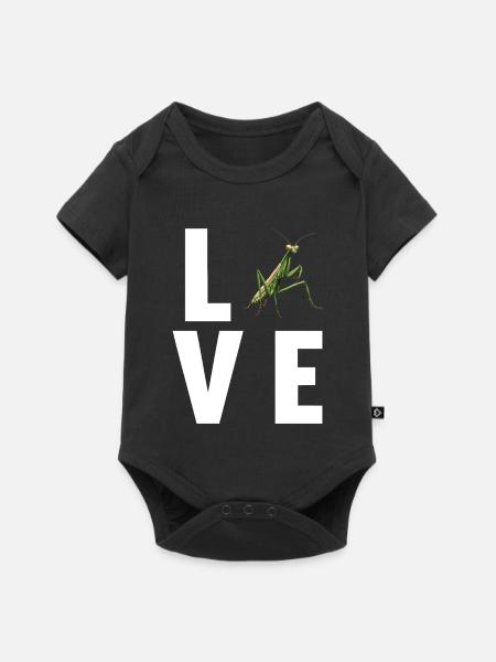 Gottesanbeterinnen Gottesanbeterin - Baby Premium Kurzarmbody - Schwarz