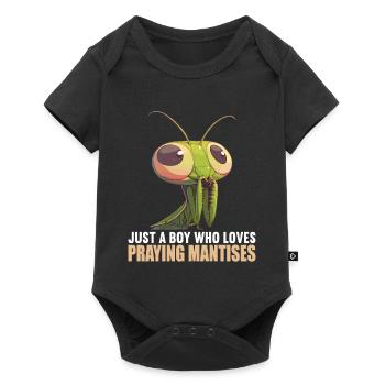 Gottesanbeterinnen Gottesanbeterin - Baby Premium Kurzarmbody - Schwarz - Vorne