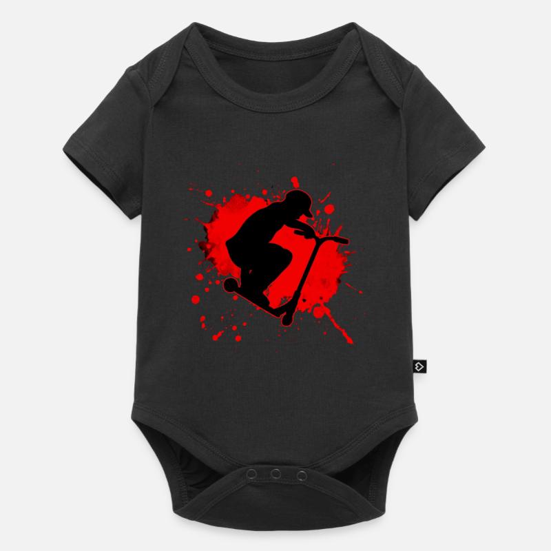 Cascade en scooter - Body à manches courtes Premium Bébé - noir