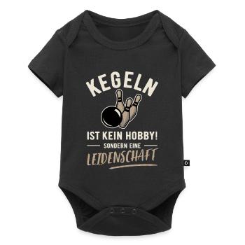 Bowling is not a hobby but a passion - Baby Premium short-sleeve bodysuit - black - Front