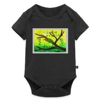 A5_Yig_Portrait - Baby Premium short-sleeve bodysuit - black - Front