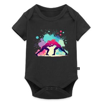 Women's Wrestling, Women's Wrestling, Girls' Wrestling - Baby Premium short-sleeve bodysuit - black - Front