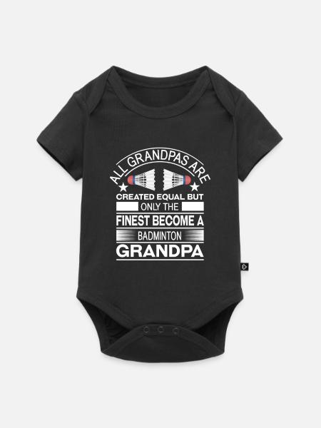 Badminton - Baby Premium Kurzarmbody - Schwarz