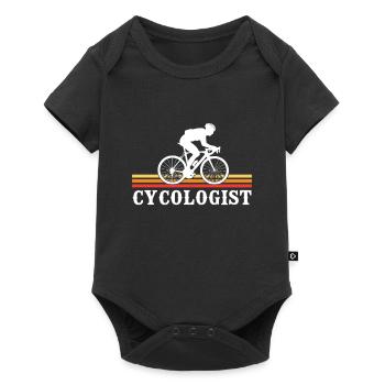 Cycologist cycling - Baby Premium short-sleeve bodysuit - black - Front