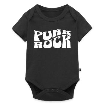 Punk Rock Bold Typography - Baby Premium short-sleeve bodysuit - black - Front