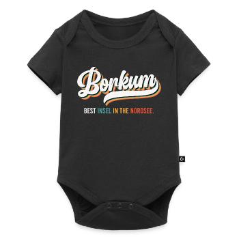 BORKUM BEST INSEL DANS LE NORDSEE Fun - Body à manches courtes Premium Bébé - noir - Devant