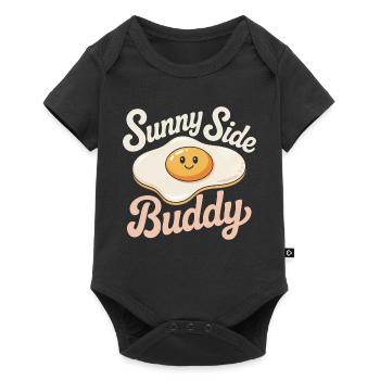fried egg - Baby Premium short-sleeve bodysuit - black - Front