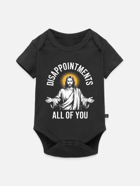 Enttäuschungen euch allen - Baby Premium Kurzarmbody - Schwarz