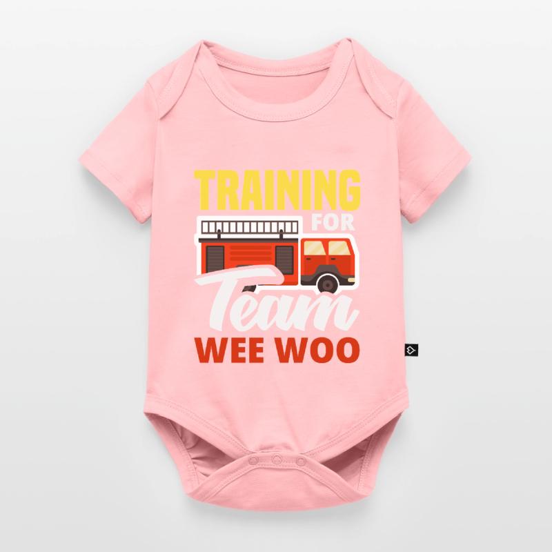 Wee Woo Squad Fire Tiny Firefighter Baby Premium short-sleeve bodysuit